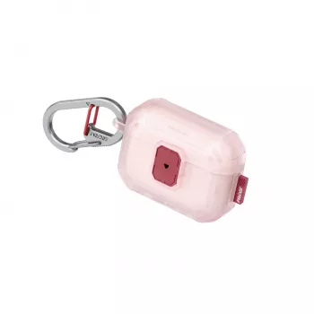 SKINARMA Mecha LE Cover med kliklås og karabinhage til Apple AirPods Pro 3, lyserød (SK-APP3MECLE-FBLH)