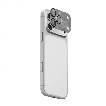 Skinarma Sonix Fuld Aluminium Kameraobjektivbeskytter til iPhone 17 Pro - sølv