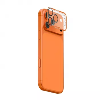 Skinarma Magma Fuld Mat Kameraobjektivbeskytter til Apple iPhone 17 Pro - Orange