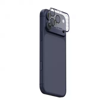 Skinarma Magma Fuld Mat Kameraobjektivbeskytter til iPhone 17 Pro Max blå