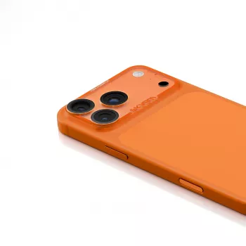 Skinarma Magma Fuld Mat Kameraobjektivbeskytter til iPhone 17 Pro Max - Orange