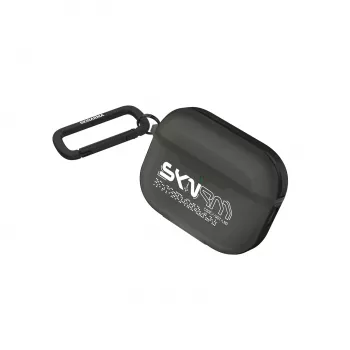 SKINARMA Kinzoku Cover med karabinhage til Apple AirPods Pro 3, røggrå (SK-APP3KIN-SMOKE)