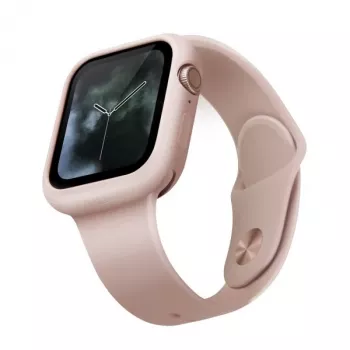 UNIQ Lino Apple Watch Case til Series 4/5/6/SE/SE3 44mm - Blush Pink