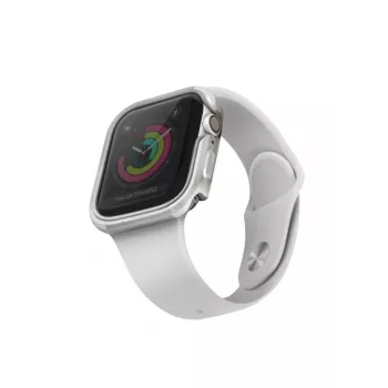 UNIQ Valencia Cover til Apple Watch Series 4/5/6/SE/SE3 40mm - Titanium Silver