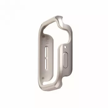 UNIQ Valencia Cover til Apple Watch Series 4/5/6/SE/SE3 40mm - Titanium Silver