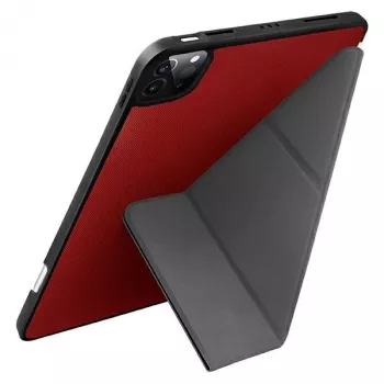 UNIQ Transforma Folio Case til iPad Pro 11 inch (2021/2020) og iPad Air 10,9 inch (2022/2020) med antimikrobiel beskyttelse, koralrød