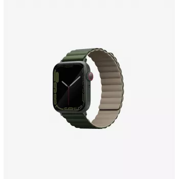UNIQ Revix reversibel magnetisk Apple Watch-rem 42/44/45/49mm green-taupe