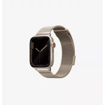 UNIQ Dante Apple Watch-armbånd rustfrit stål-ledarmbånd Starlight 42/44/45mm Series 1-9/SE/SE2/SE3