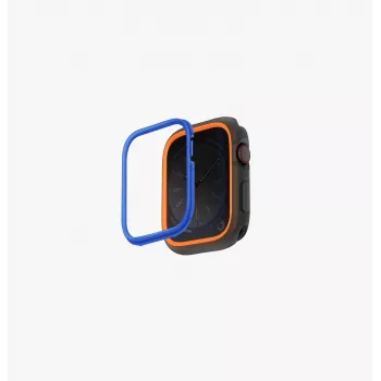 UNIQ Moduo beskyttelsescover til Apple Watch Series 4/5/6/7/8/9/SE/SE2/SE3 44/45mm orange-blå