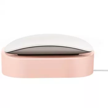 UNIQ Nova trådløs ladestation til Apple Magic Mouse 2 - pink