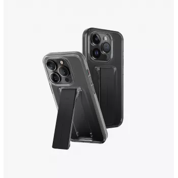 UNIQ Heldro Mount with Stand-case til iPhone 15 Pro 6,1 inch - Vapour Smoke