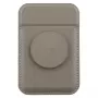 UNIQ Flixa magnetisk korttegnebog med kickstand Flint Grey MagSafe
