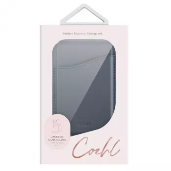 UNIQ Coehl Esme magnetisk tegnebog med spejl og kickstand til Apple iPhone 15 Pro Max, Sapphire Blue
