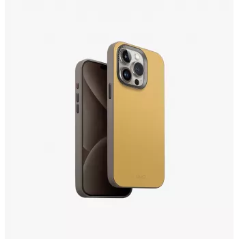 UNIQ Lyden DS Magclick Charging Case til iPhone 15 Pro Max 6,7 inch Kanariegel / Flintgrå