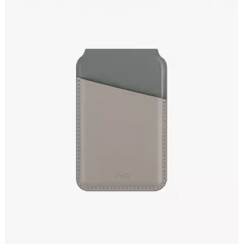 UNIQ Lyden DS Magnetic Wallet med RFID og telefonstativ Ivory/Lichen Green