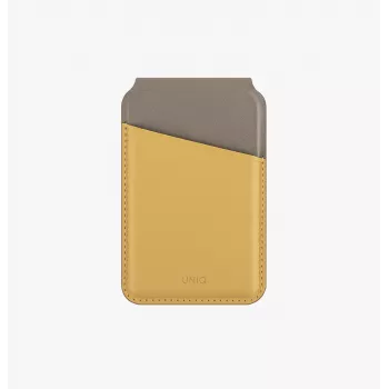 UNIQ Lyden DS Magnetic Wallet med RFID og telefonstativ Ivory/Lichen Green