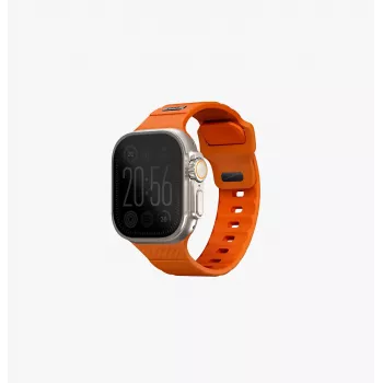 UNIQ Stride Apple Watch Series 1/2/3/4/5/6/7/8/9/SE/SE2/SE3/Ultra/Ultra 2/Ultra 3 42/44/45/49mm FKM gummi rem Volt Orange