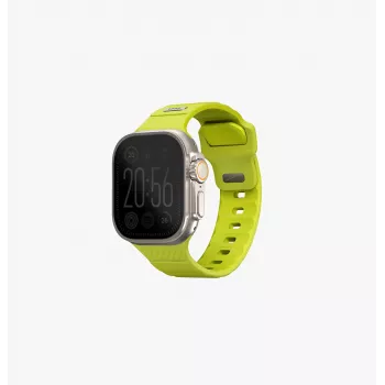 UNIQ Stride Apple Watch Series 1/2/3/4/5/6/7/8/9/SE/SE2/SE3/Ultra/Ultra 2/Ultra 3 42/44/45/49mm FKM gummi rem Lime Green