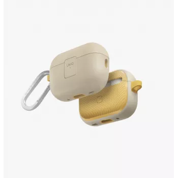 UNIQ Clyde Lock Case til AirPods Pro 2 (2022/2023) - Ivory/Canary Yellow