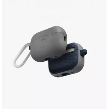 UNIQ Clyde Lock Case til AirPods Pro 2 (2022/2023) - Kridtgrå/Marineblå