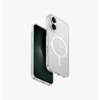UNIQ Clario Case til Apple iPhone 16 6,1 inch MagClick Charging Lucent Clear