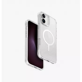 UNIQ LifePro Xtreme MagClick Charging Case til iPhone 16 Plus 6,7 inch Transparent Tinsel Lucent