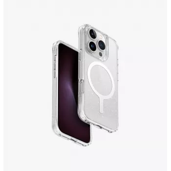 UNIQ LifePro Xtreme MagClick Charging Case til iPhone 16 Pro 6,3 inch Transparent Tinsel Lucent