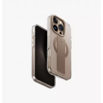 UNIQ Heldro Max Case til iPhone 16 Pro 6,3 inch MagClick-ladefunktion Taupe Gold
