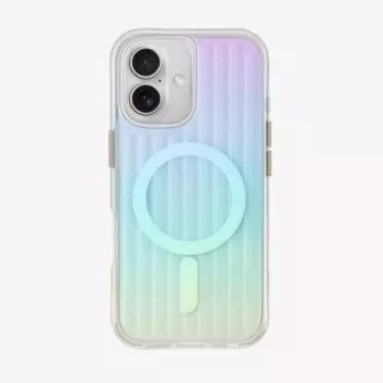 UNIQ Coehl Linear magnetisk opladningscase til Apple iPhone 16 6,1 inch Opal Iridescent