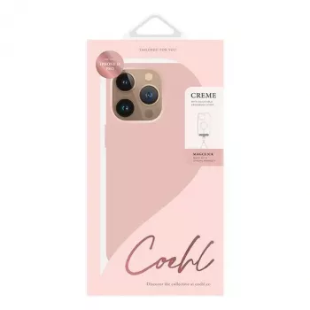 UNIQ Coehl Creme Case til iPhone 16 Pro 6,3 inch med magnetisk opladning, balletrosa