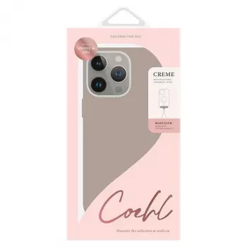 UNIQ Coehl Creme Case til iPhone 16 Pro 6,3 inch med magnetisk opladning, taupegrå