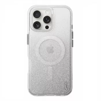 UNIQ Coehl Lumino Magnetic Charging Case til iPhone 16 Pro Max 6,9 inch, Sparkling Silver