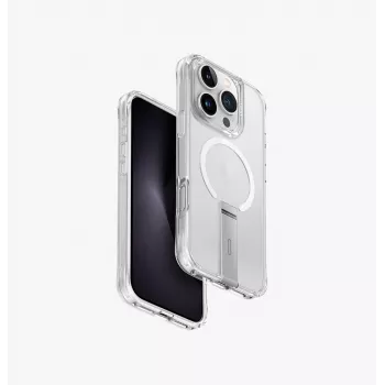 UNIQ Eleva med Vertica Stand Case til Apple iPhone 16 Pro 6,3 inch Lucent Clear