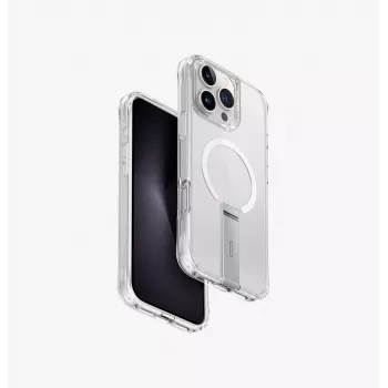 UNIQ Eleva med Vertica Stand Case til iPhone 16 Pro Max 6,9 inch, Lucent Clear