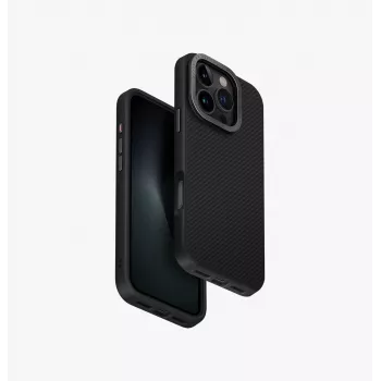 UNIQ Keva Max Magclick Charging Case til iPhone 16 Pro 6,3 inch - sort carbon