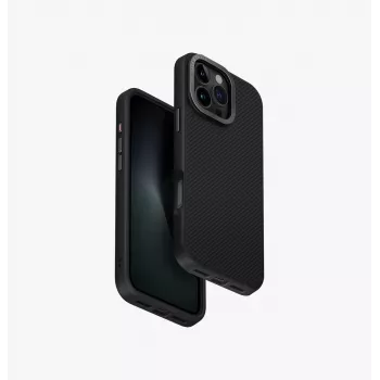 UNIQ Keva Max MagClick-opladningscase til iPhone 16 Pro Max 6,9 inch Carbon Black
