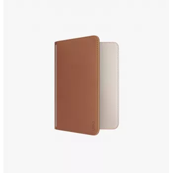 UNIQ Belmont pas holder med Apple Find My og RFID-blokering, karamelbeige
