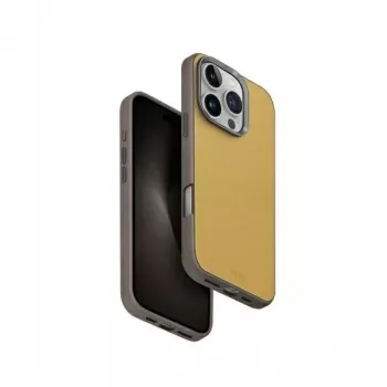 UNIQ Lyden DS MagClick Charging Case til Apple iPhone 16 Pro 6,3 inch gul-grå