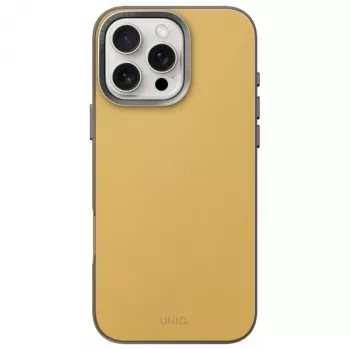 UNIQ Lyden DS MagClick Charging Case til Apple iPhone 16 Pro 6,3 inch gul-grå