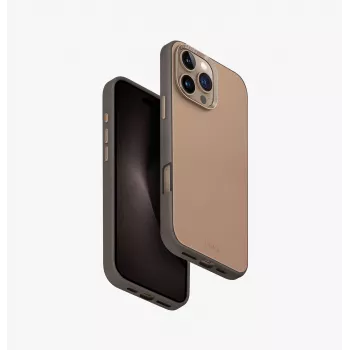 UNIQ Lyden DS MagClick Charging Case til iPhone 16 Pro Max 6,9 inch, brun/flintgrå