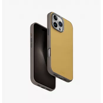UNIQ Lyden DS Magclick Charging Case til iPhone 16 Pro Max 6,9 inch, gul-grå