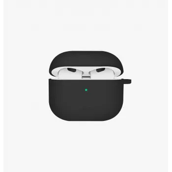 UNIQ Nexo Case til AirPods 4 med ørekroge silikone sort