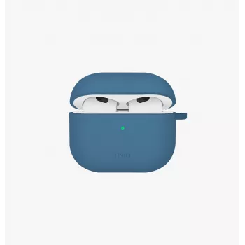 UNIQ Nexo Case til AirPods 4 med ørebøjler, silikone, stillehavsblå