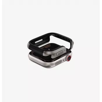 UNIQ Valencia Apple Watch Series 46mm Bumper-etui, Titanium Silver