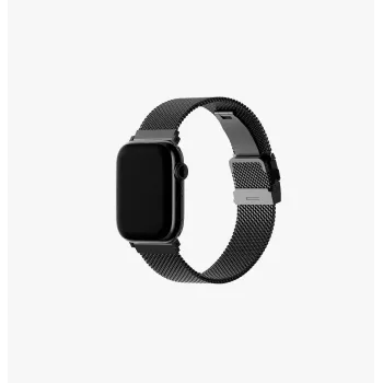 UNIQ Dante Pro Milanese Loop-armbånd i rustfrit stål til Apple Watch 40/41/42mm – graphite black