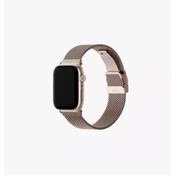 UNIQ Dante Pro ledarmbånd i rustfrit stål til Apple Watch 49/46/45/44mm – metallic pink
