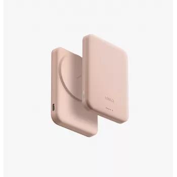 UNIQ Lyden Lexa magnetisk powerbank 5000mAh PD USB-C MagSafe pink