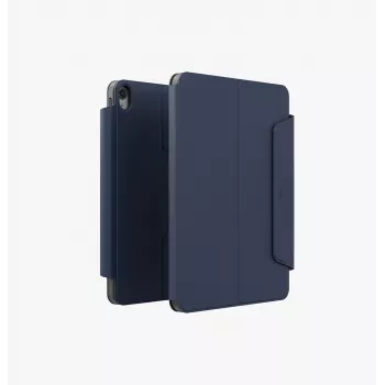 UNIQ Rovus Snapmount magnetisk 360° roterende aftageligt cover til iPad 11 A16 (2025) / iPad 10.9 10. gen. (2022) navy blue