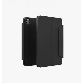 UNIQ Rovus Snapmount magnetisk 360° roterende aftageligt cover til iPad Pro 13 M4 2024 / M5 2025, sort