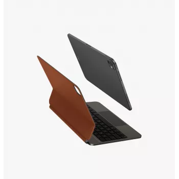 UNIQ Venno Pro Magnetisk Smart Keyboard Case til iPad Pro 11 M4 2024 / M5 2025, Karamell